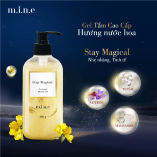 Gel tắm sáng da nhũ vàng hương nước hoa Mine – Stay Magical