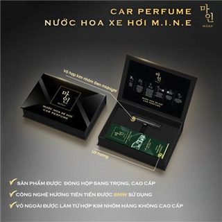 Nước hoa xe hơi Mine Đen – Hương Thảo mộc Mine Car Perfume Midnight – Herbs