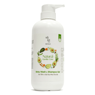 Tắm & gội dịu nhẹ Hương Phấn cho bé 0+ MINEBaby Wash & Shampoo Gel