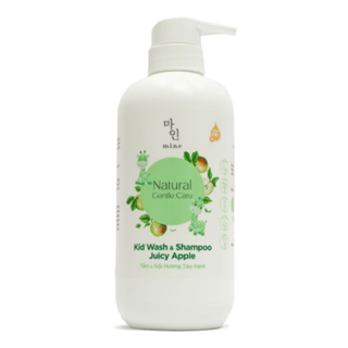 Tắm & Gội Hương Táo Xanh cho bé MINEKid Wash & Shampoo Juicy Apple