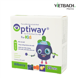 Viên nhai cải thiện thị lực cho trẻ em Optiway For Kids