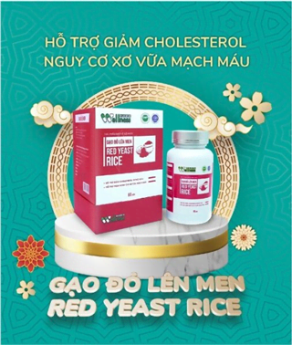 Viên uống giảm nguy cơ tim mạch Men gạo đỏ Red Yeast Rice