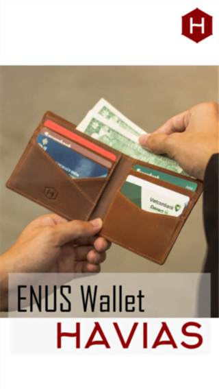  Ví ngắn Enus Handcrafted Wallet